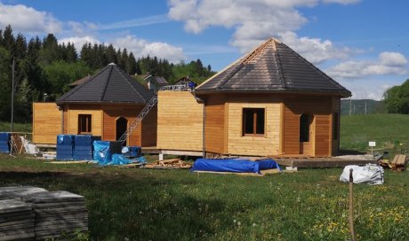 Réalisation de maison atypique en ossature bois dans l’Ain