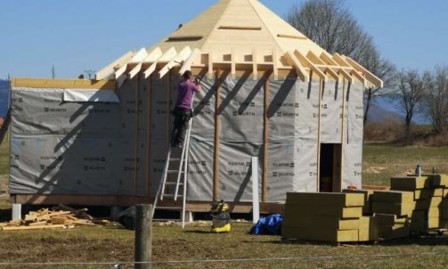 Réalisation de maison atypique en ossature bois dans l’Ain